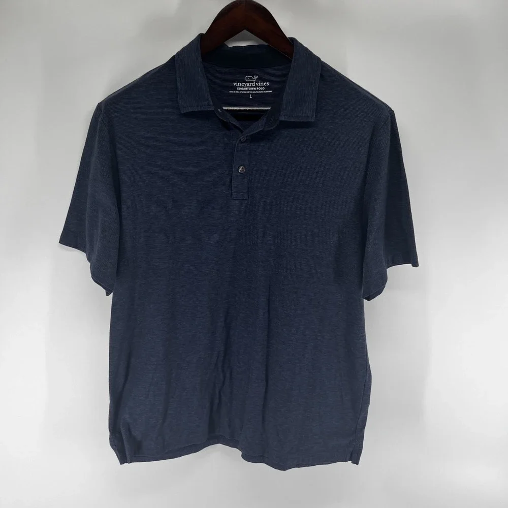 Vinyard Vines Polo Larg Navy Blue‎